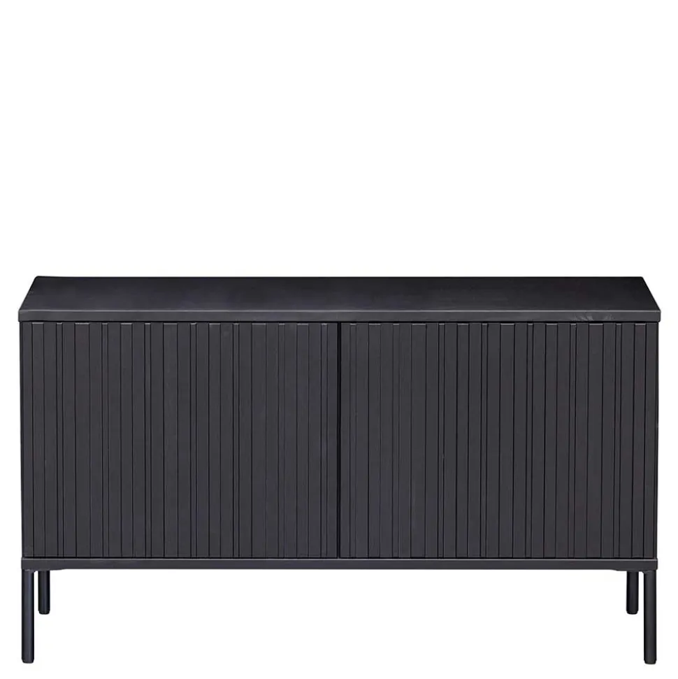 100x56x44 2-türiges TV Board in Schwarz - Gelvins