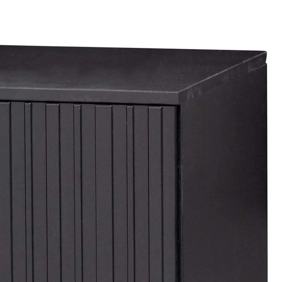 100x56x44 2-türiges TV Board in Schwarz - Gelvins