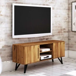 136x61x45 TV Element aus massiver Wildeiche - Mandirov