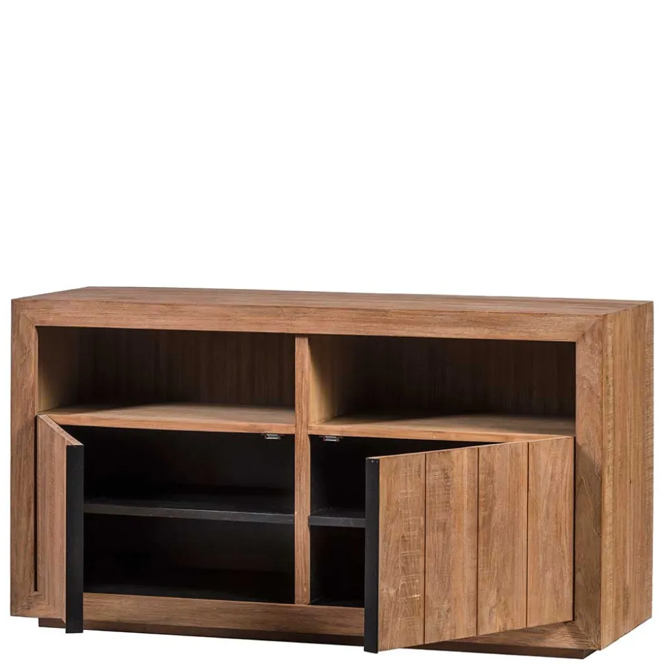 138x75x50 TV Kommode aus Teak Massivholz - Myons