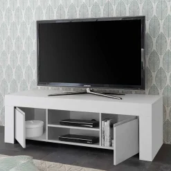 138x44x42 TV Lowboard in Weiß lackiert - Mikes
