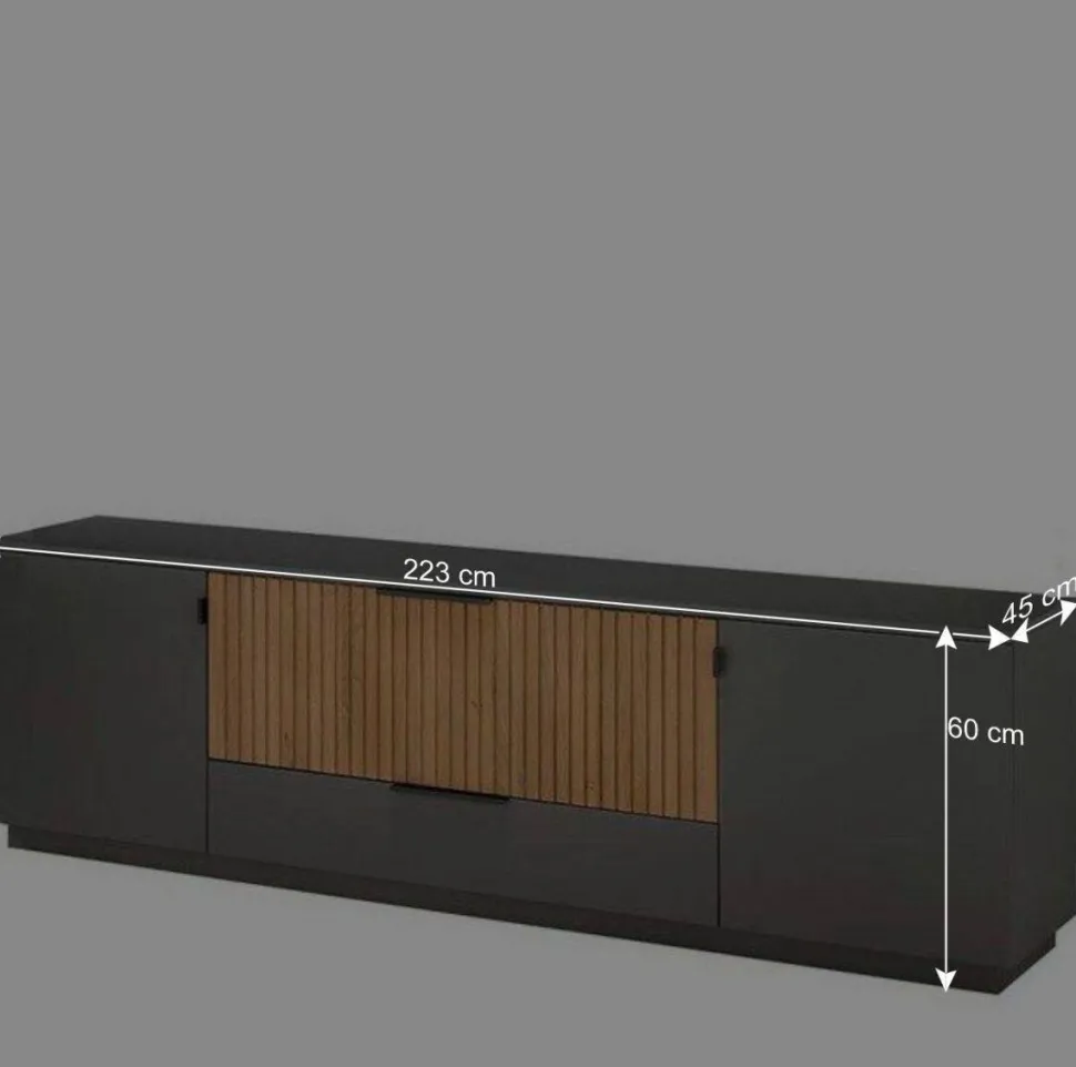 223x60x45 TV Unterschrank Lowboard modern - Cruzca