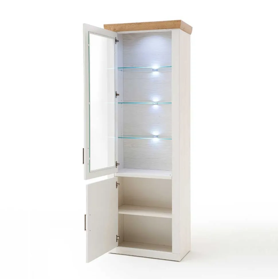 73x210x40 Vitrine - modernes Landhaus - Samula