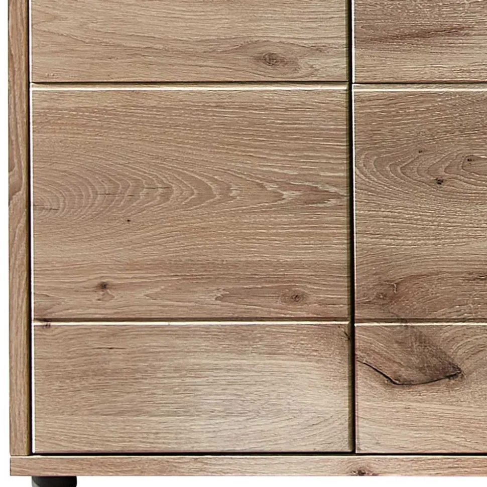 90x128x38 Vitrine Highboard in Wildeiche NB - Zelio