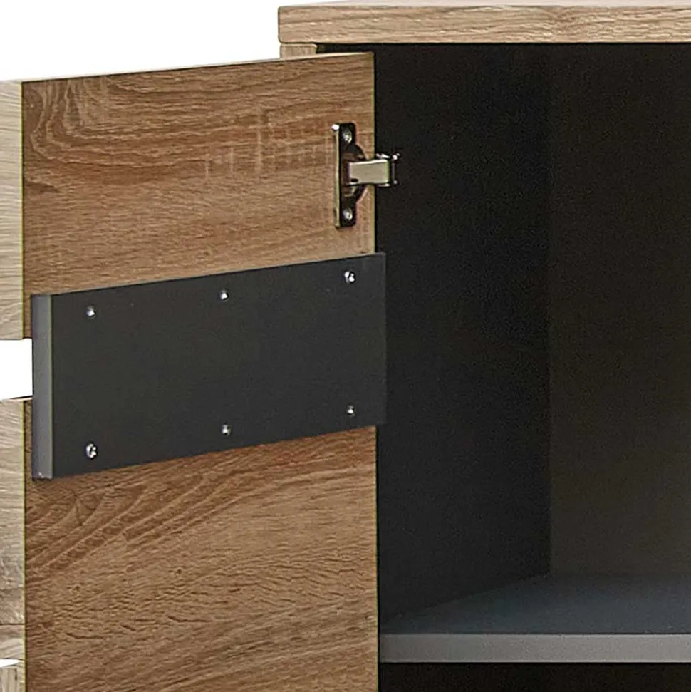 90x128x38 Vitrine Highboard in Wildeiche NB - Zelio