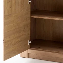 74x211x45 Vitrinenschrank in Eiche Dekor - Wykina