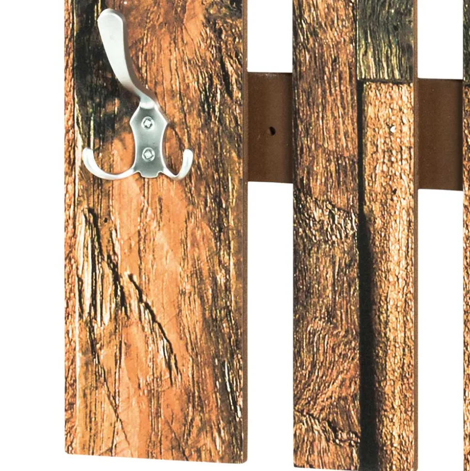 65x100x65 Wandgarderobe foliert in Altholz-Optik - Yumcor