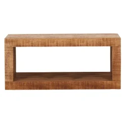 34x20x15 Wandregal aus Mangoholz naturbelassen - Norklin