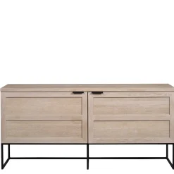 160x75x41 White Wash Kommode aus Eiche - Myras I