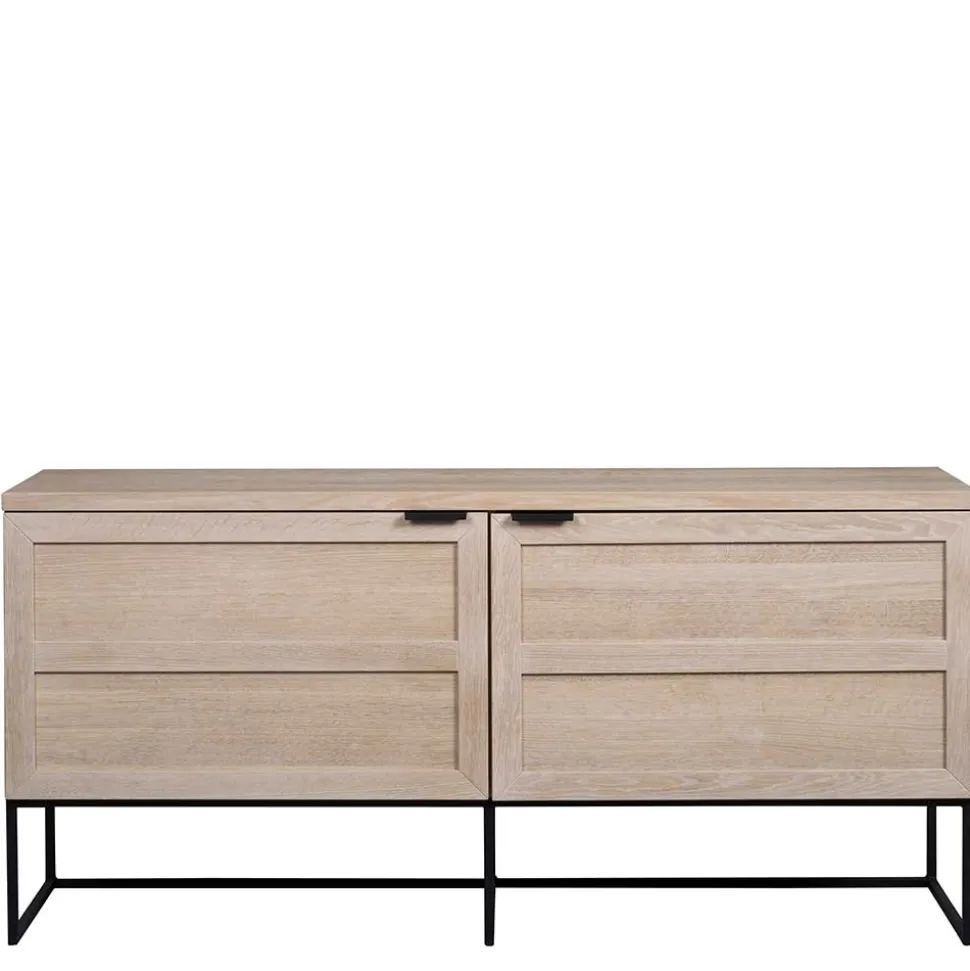 160x75x41 White Wash Kommode aus Eiche - Myras I