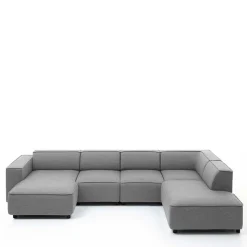 324x70x195 Wohnlandschaft in Hellgrau - Brianco