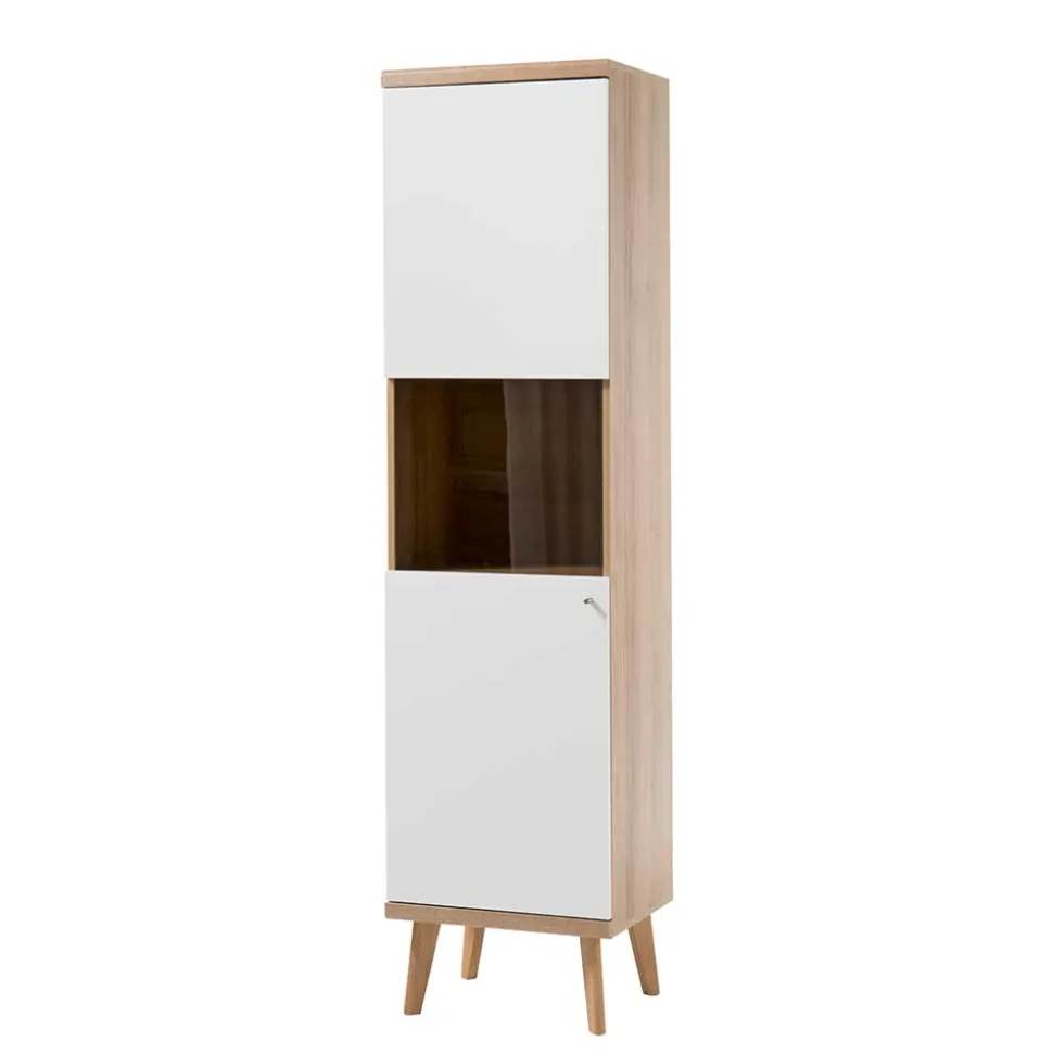 50x197x40 Wohnzimmer Schrank mit Glas - Cablos I