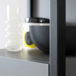 40x150x37 Wohnzimmerschrank mit Tür & 2 Fächern - Ridona