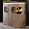 150x124x38 Wohnzimmerschrank mit Glas modern - Bekunion