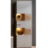 65x205x37 Wohnzimmerschrank mit Glaseinsätzen - Fraguca I