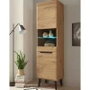 53x197x40 Wohnzimmerschrank 2-türig mit Glas - Olcian