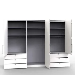 XXL Kleiderschrank mit Falttüren - Nasses