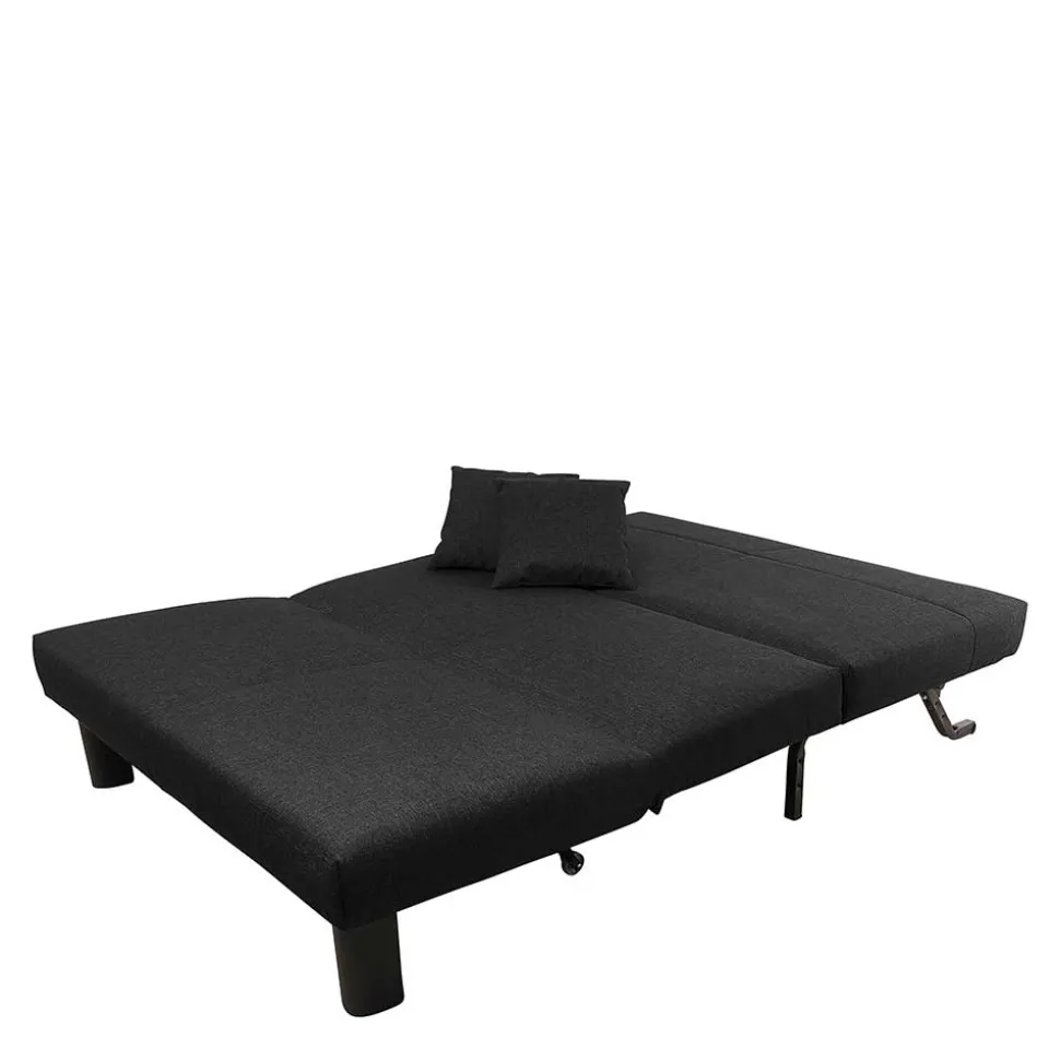 Zweisitzer Faltsofa in Schwarz - Lardias