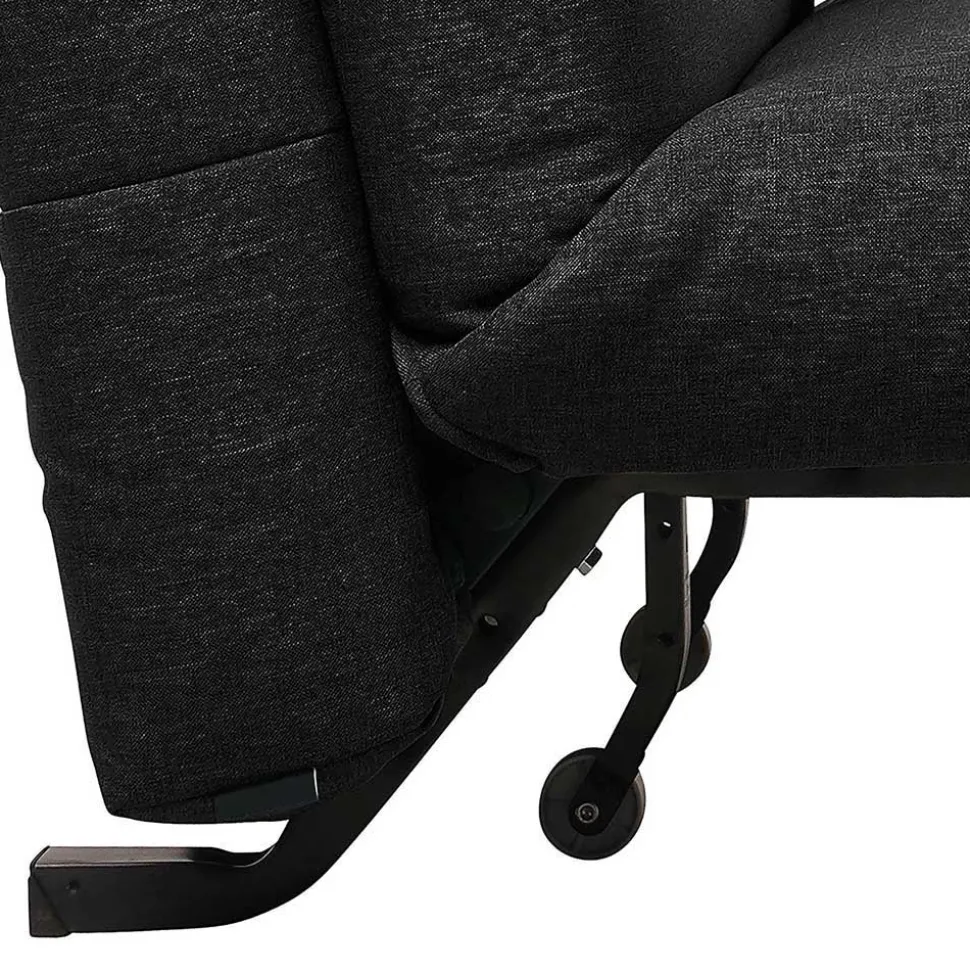 Zweisitzer Faltsofa in Schwarz - Lardias