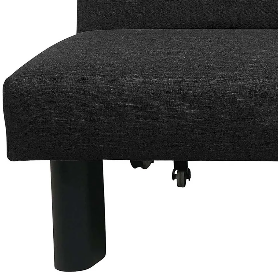 Zweisitzer Faltsofa in Schwarz - Lardias