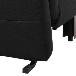 Zweisitzer Faltsofa in Schwarz - Lardias