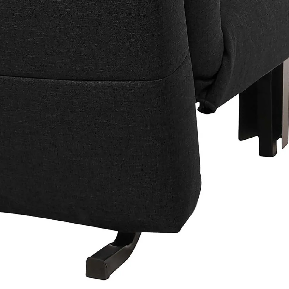 Zweisitzer Faltsofa in Schwarz - Lardias