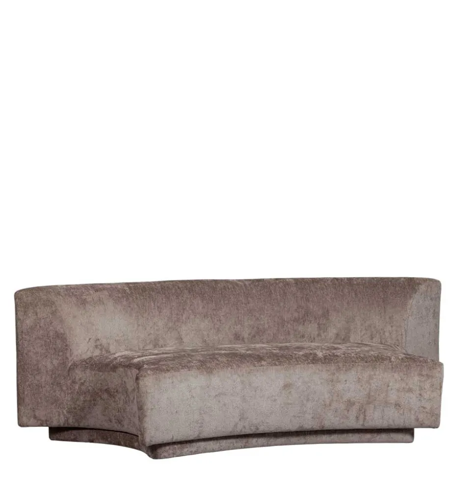 Zweisitzer Sofa in Taupe Chenille - Fridelia