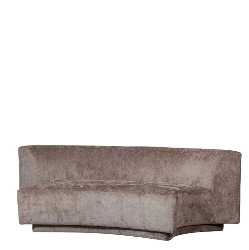 Zweisitzer Sofa in Taupe Chenille - Fridelia