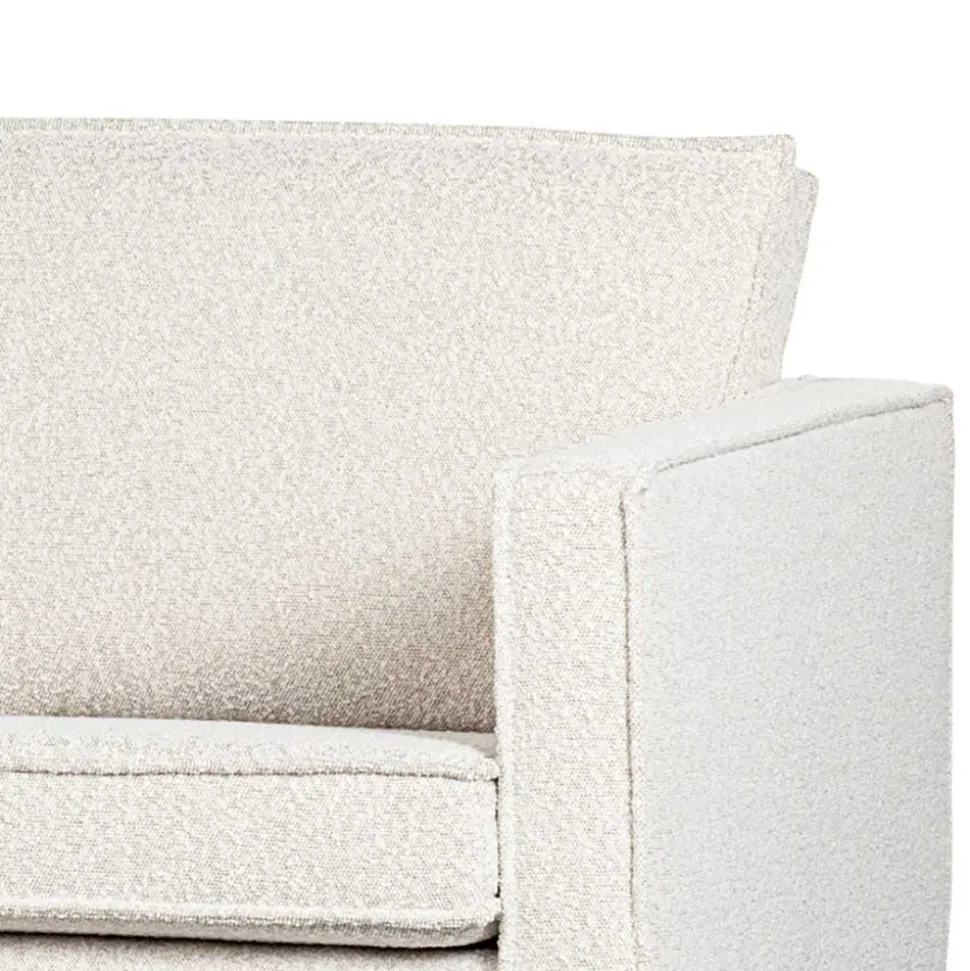 Zweisitzer Wohnzimmercouch in Beige Boucle - Elisa